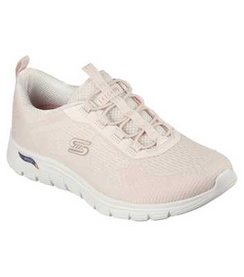 Skechers Mid Pink Arch Fit Vista Mesh Trainers