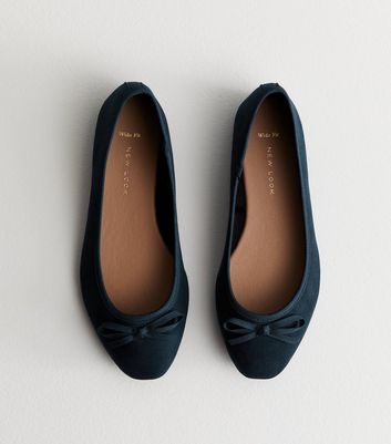 New look wide shop fit ballet pumps