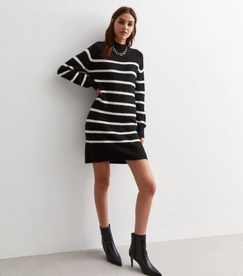 Striped knitted clearance dress