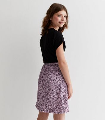 New look outlet floral mini skirt