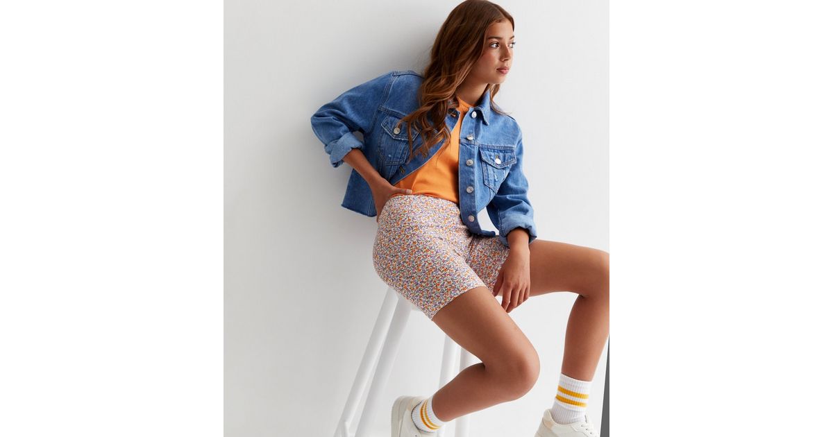 Name It White Ditsy Floral Cycling Shorts New Look