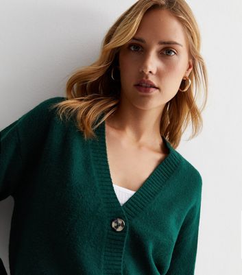 Dark green sale cardigan womens