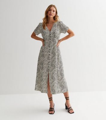 Button up sales midi dress