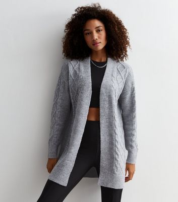 Womens grey outlet longline cardigan