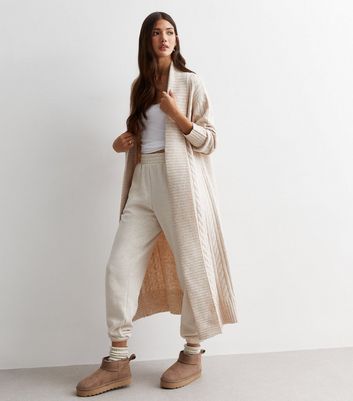 Maxi cream cardigan on sale