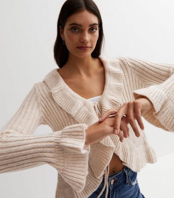 Tie deals knit cardigan