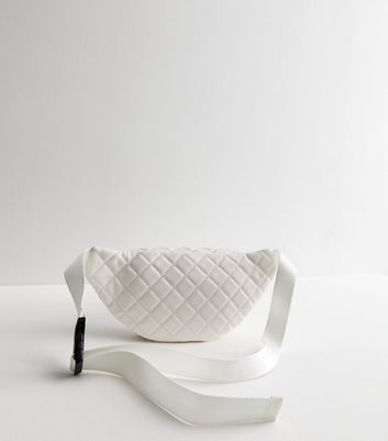 White quilted bum bag new arrivals