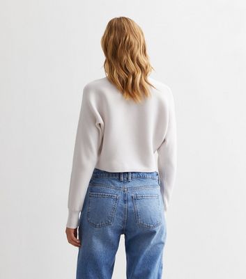 Off white sale cropped sweater