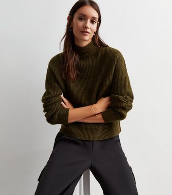 Khaki sweater deals new look