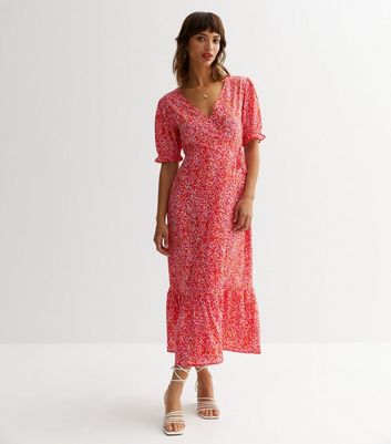 New look wrap dress best sale