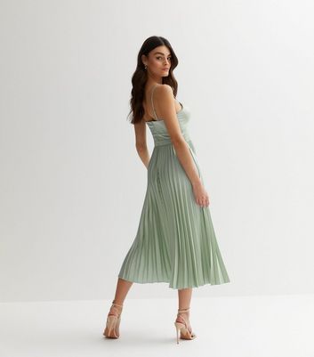 Light green 2025 midi dress