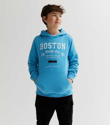 KIDS ONLY Bright Blue Boston Logo Hoodie