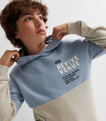 KIDS ONLY Pale Grey Colour Block Revive Logo Hoodie