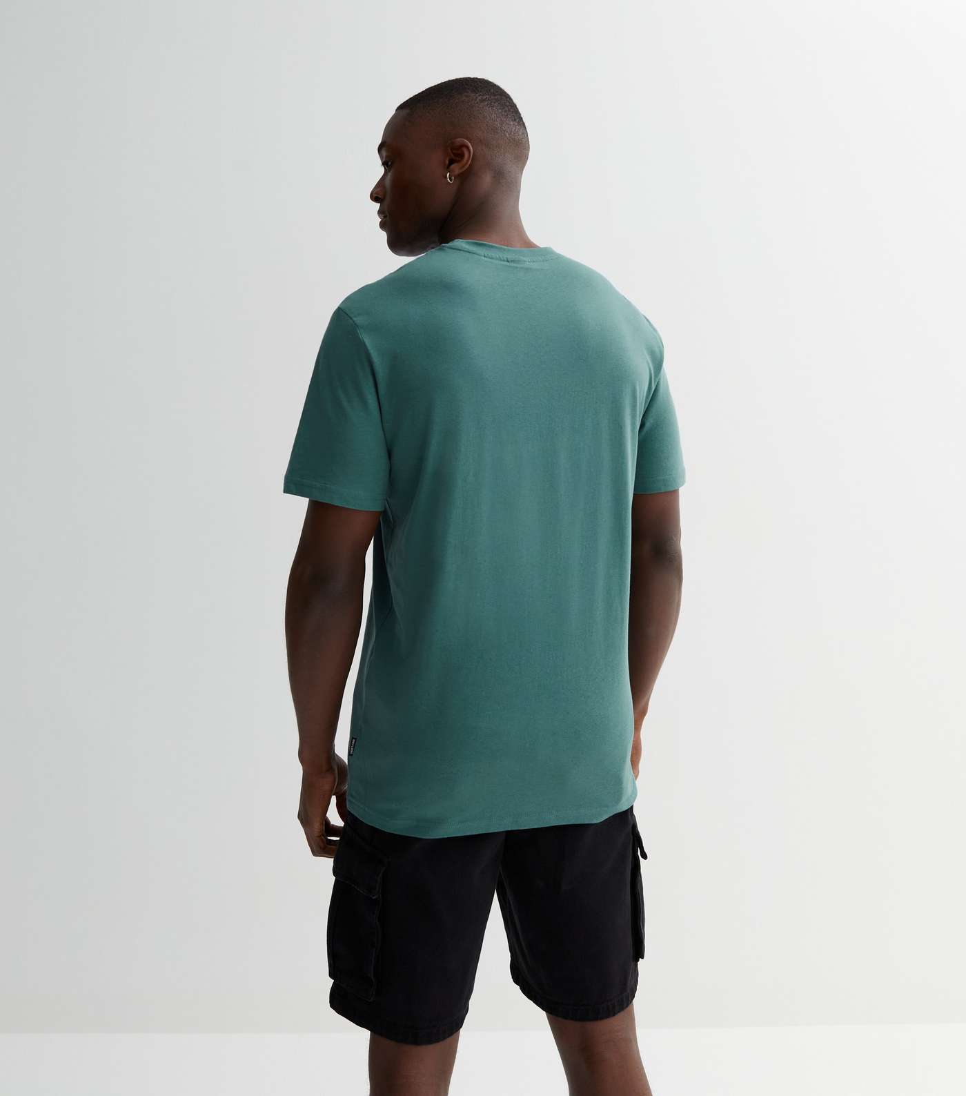 Only & Sons Teal Palm Photographic Logo T-Shirt Image 4
