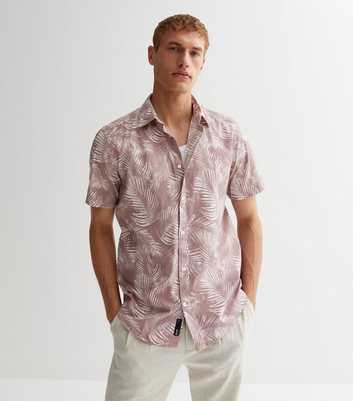 Only & Sons Lilac Leafy Short Sleeve Shirt