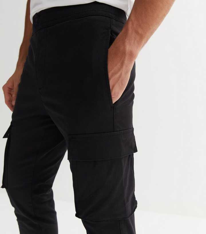 litteken Regeren regeling Only & Sons Black Slim Fit Cargo Trousers | New Look