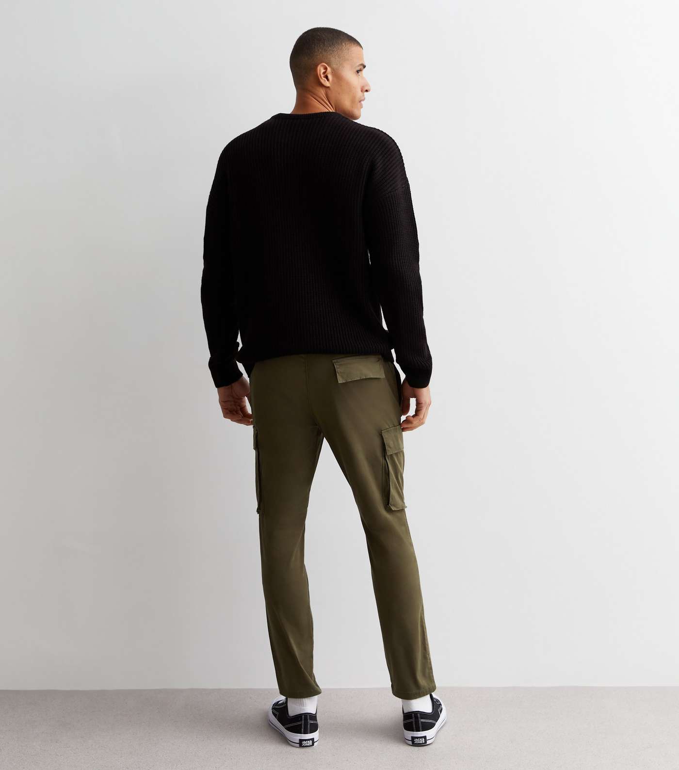 Only & Sons Olive Slim Fit Cargo Trousers Image 4