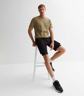 Only & Sons Black Cargo Shorts