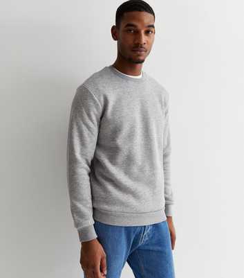 Only & Sons Pale Grey Jersey Crew Neck Sweatshirt