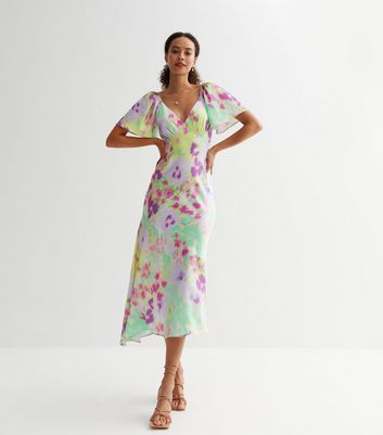 Shop Mayes NYC Plus Size Olivia Asymmetric Floral Satin Dress | Saks Fifth  Avenue