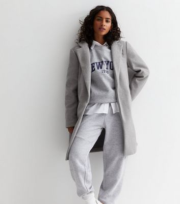 New look shop grey coat