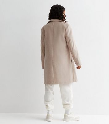 Petite beige wool clearance coat