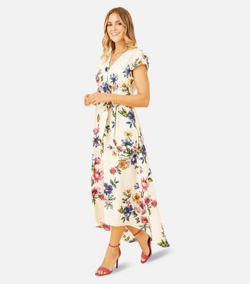 New look floral wrap dress hotsell