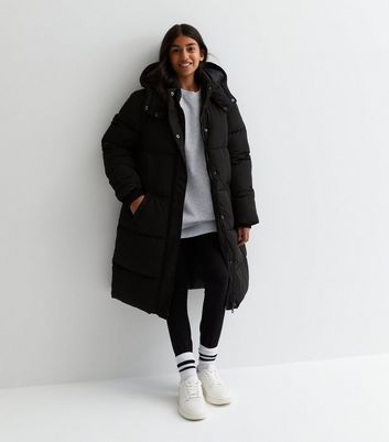 Girls black store winter coat