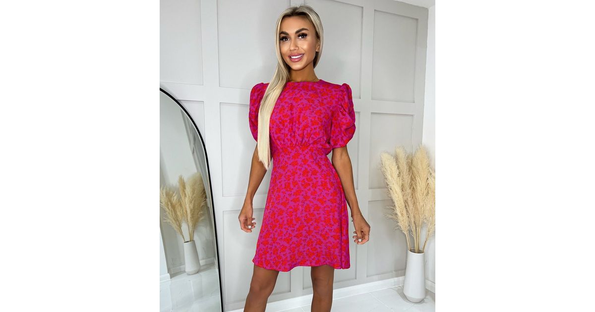 AX Paris Pink Sleeve Mini Dress | New Look