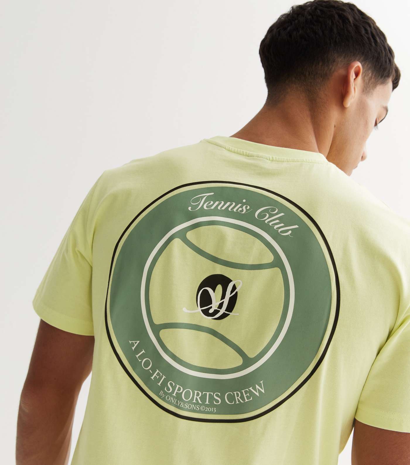 Only & Sons Light Green Tennis Club Logo T-Shirt Image 4