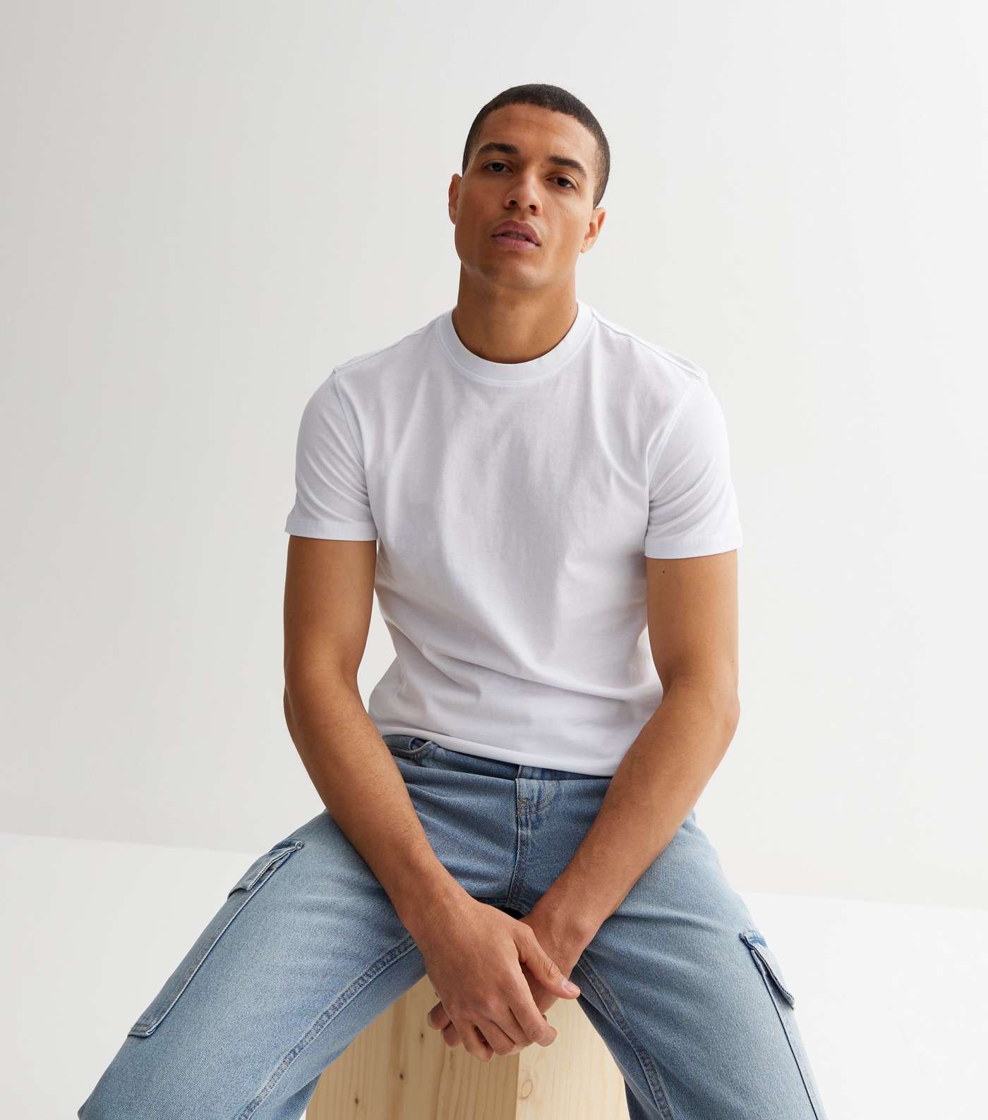 Only & Sons White Crew Neck T-Shirt