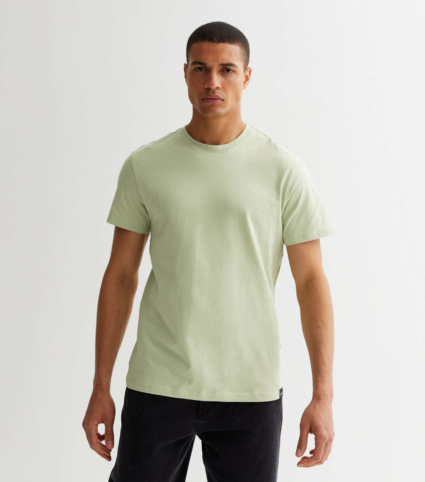Only & Sons Light Green Crew Neck Short Sleeve T-Shirt Image 2