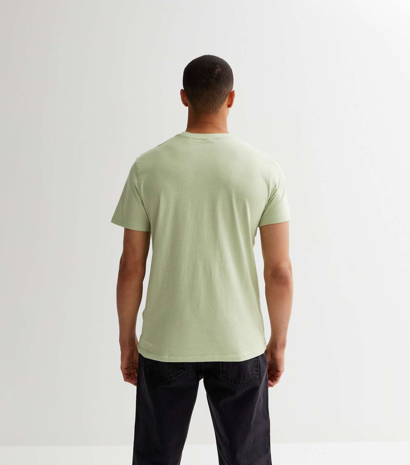 Only & Sons Light Green Crew Neck Short Sleeve T-Shirt Image 4