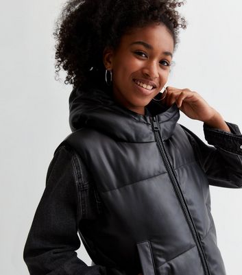 Ladies black hooded jacket on sale