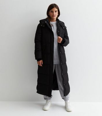 Girls black 2025 long coat