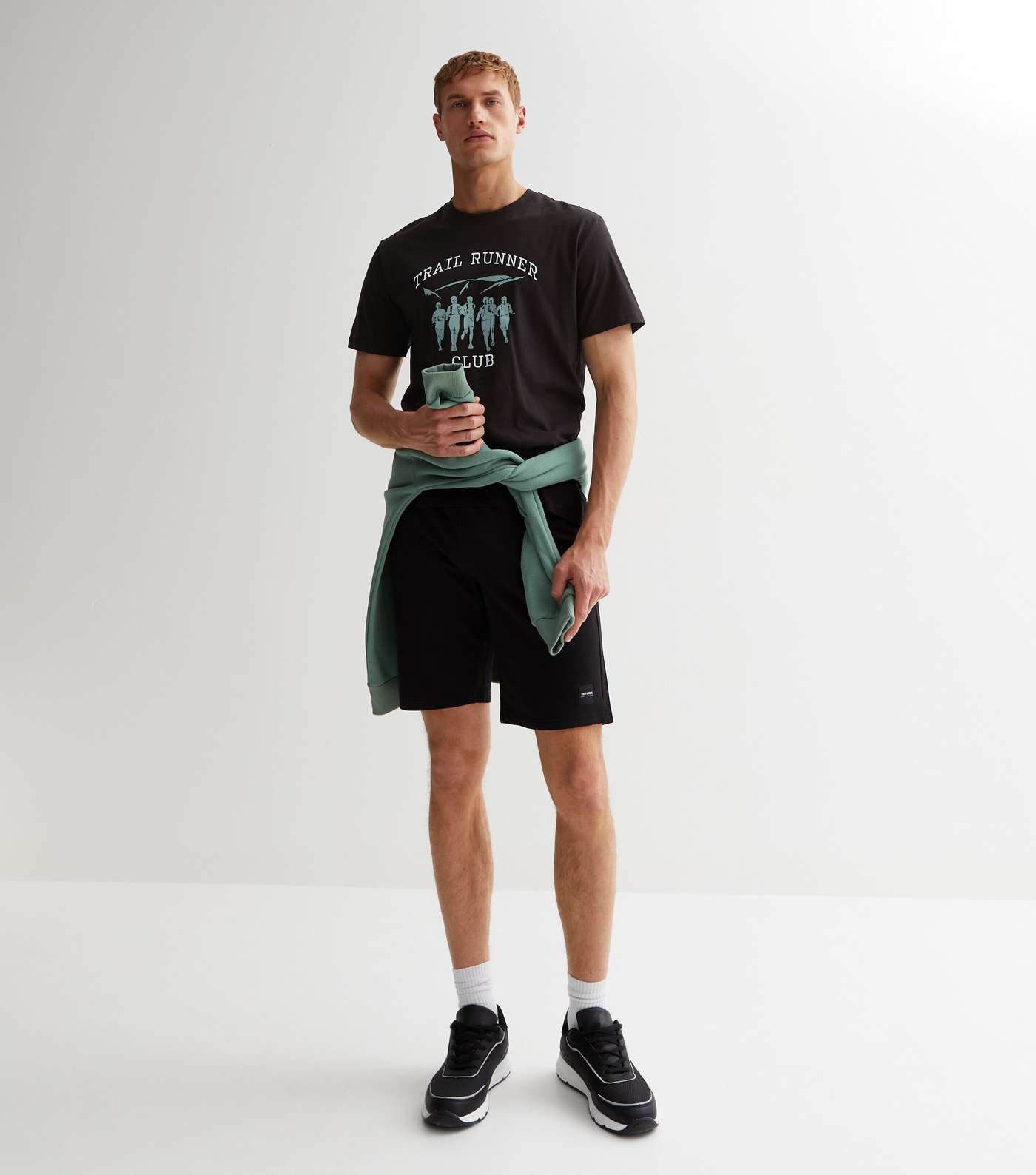 Only & Sons Black Jersey Shorts Image 3