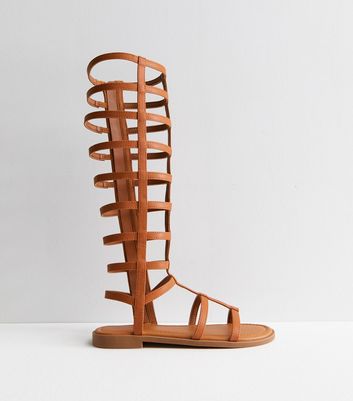 High leg gladiator store sandals uk