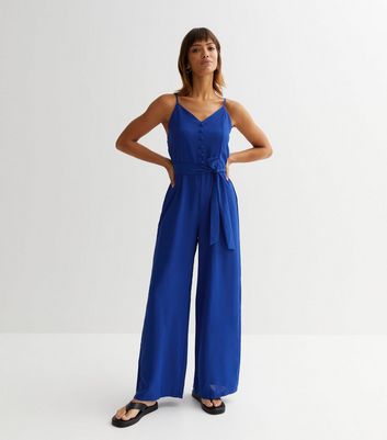 Blue jumpsuit new look on sale