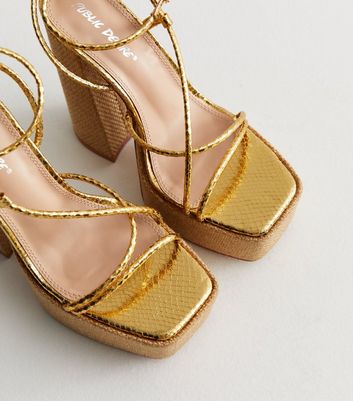 Snake on sale platform shoes