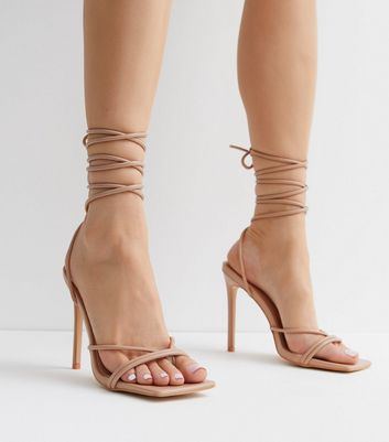 Nude 2024 heels tie