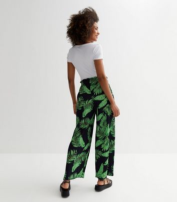 Tropical Leaves Wrap Trousers | Apricot Clothing