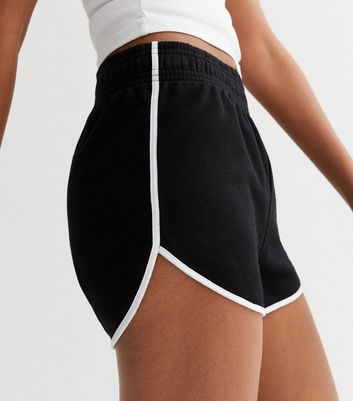 Black shorts white trim online