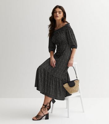 New look clearance spot midi dress