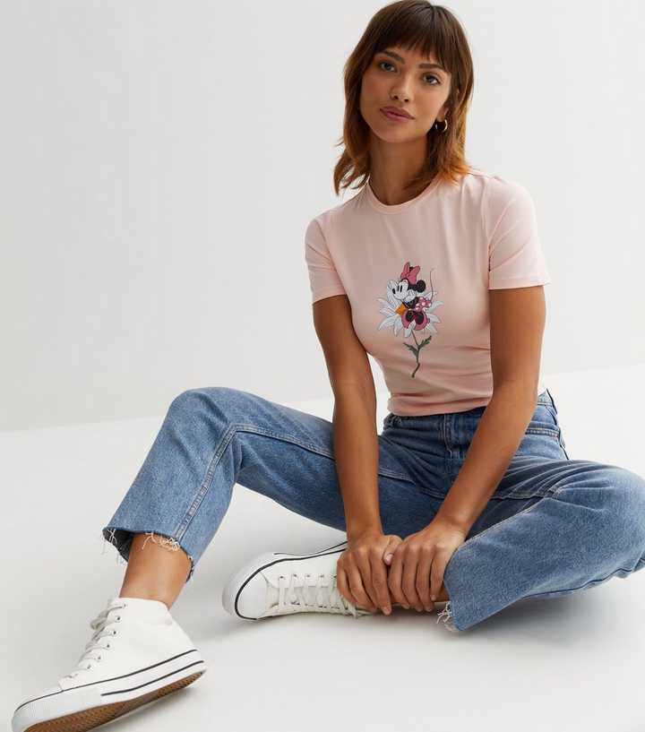 ASOS DESIGN super crop t-shirt in bright pink