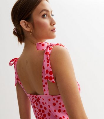 New look polka dot hotsell midi dress