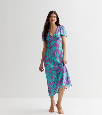 Dvf flutter sleeve outlet dress