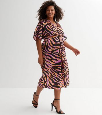 New look curve leopard hotsell print dress