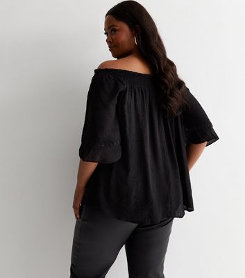 Black bardot cheap top size 20