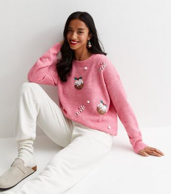 Pink hotsell sequin jumper