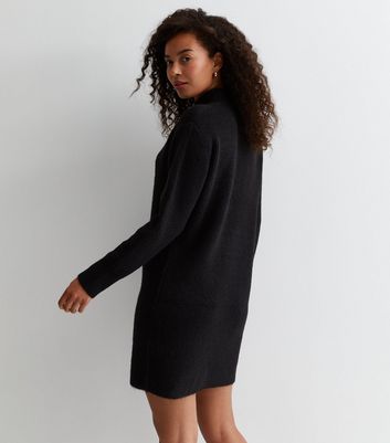 Black top turtle dress